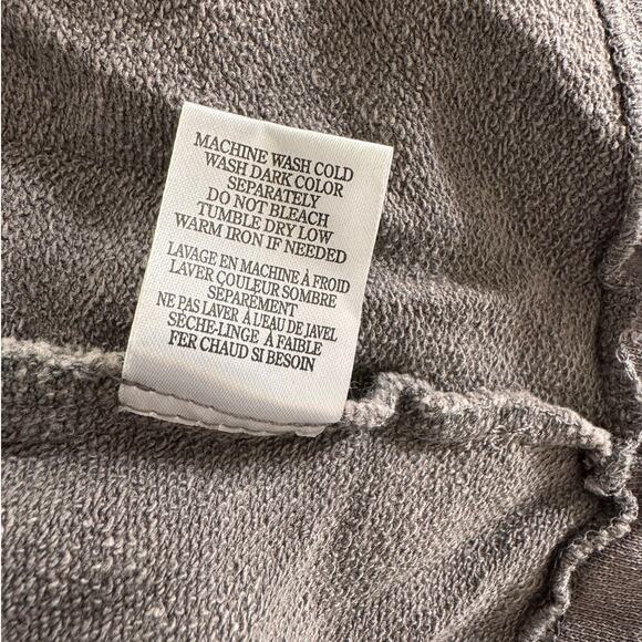 Others Follow Large Gray Zip Up Sweater Jacket NEW NWT 100% Cotton - Picture 7 of 9